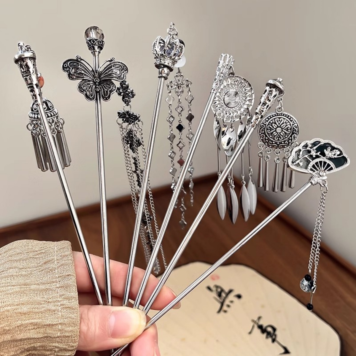 Jewelry Making Adults - Zarif kadın Firkete Antik Gümüş Kelebek