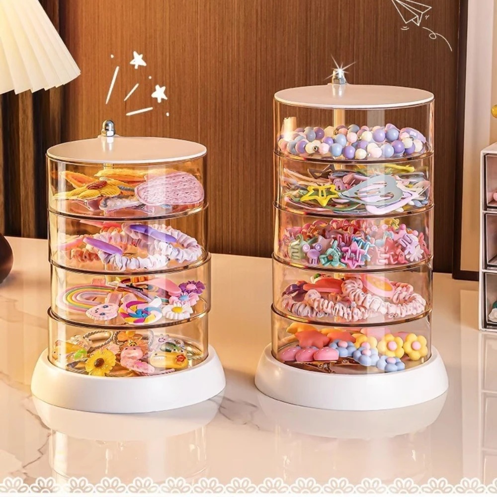 Jewelry Making Box - 360 Derece Dönebilen Şeffaf Saç Aksesuarı