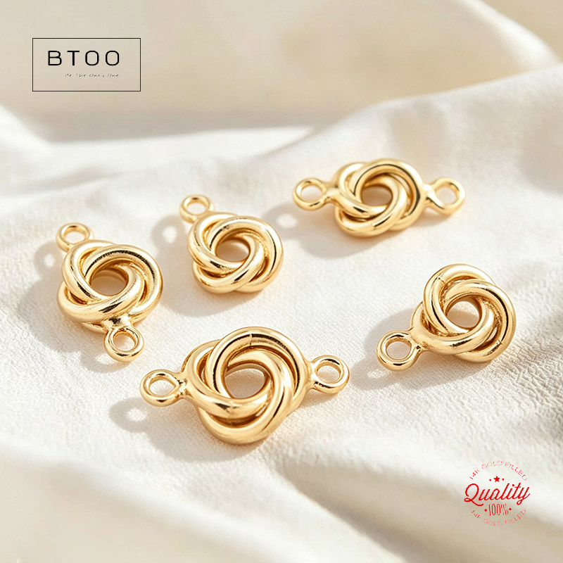 Jewelry Making Knots - 14K Altın Kaplama Aşk Düğümü Kolye