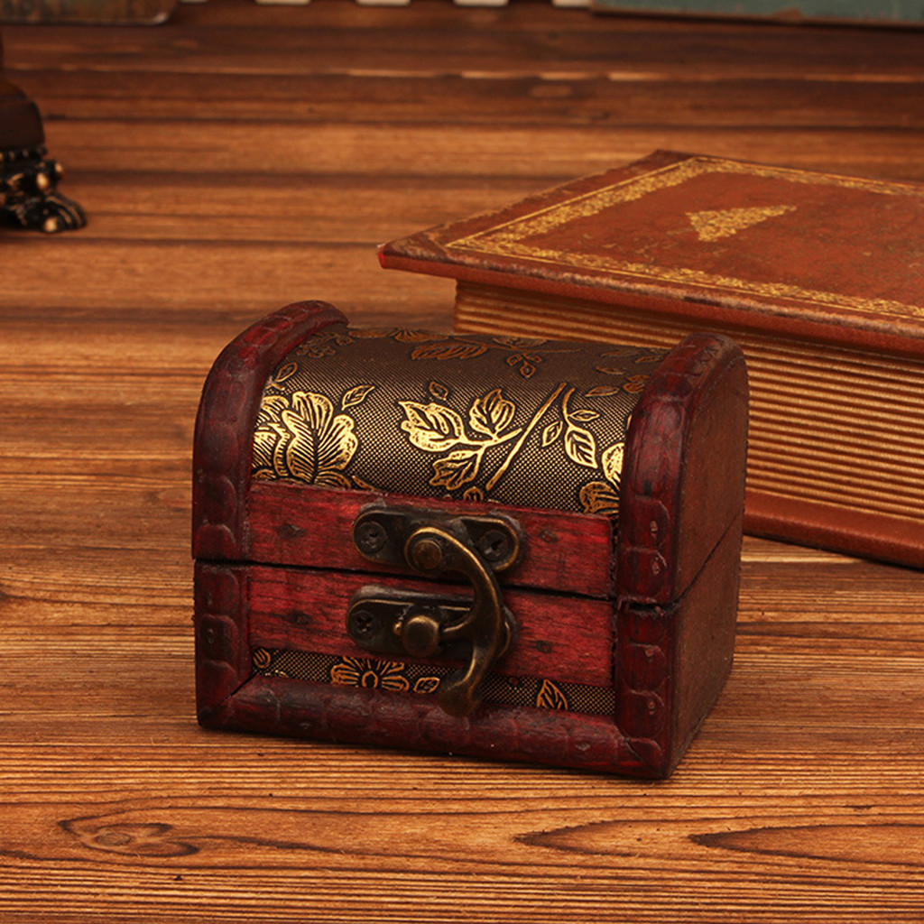 Jewelry Making Box - Çin tarzı Vintage ahşap mücevher kutusu