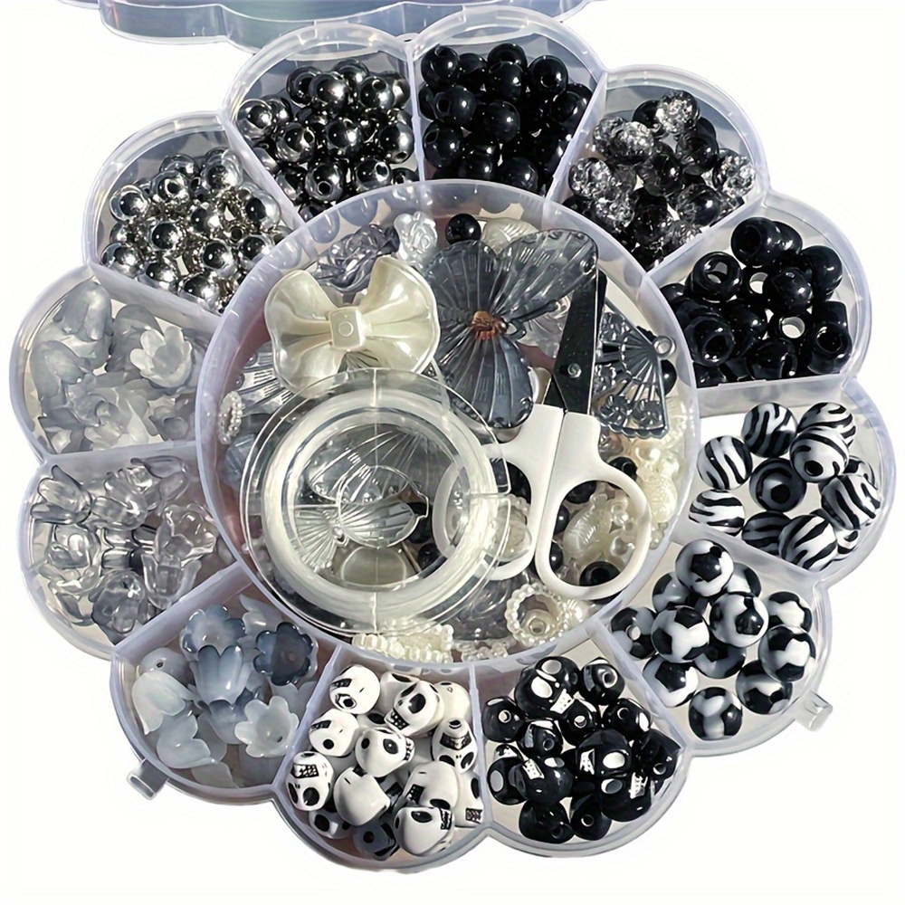 Jewelry Making Box - 13 Bölmeli 120g Rastgele Çiçek Desenli