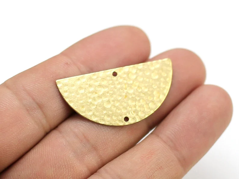 Jewelry Making Hammer - 10 adet Yarım Yuvarlak Küpe Takıları,