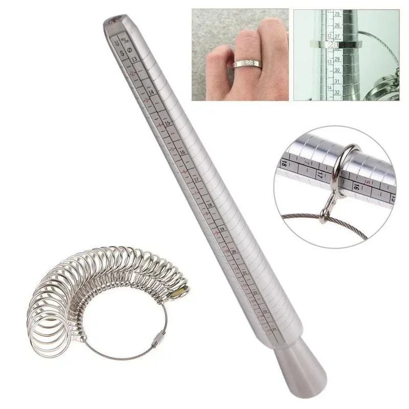 Jewelry Making Hammer - 1/2 adet Metal Halka Ölçer Ölçer