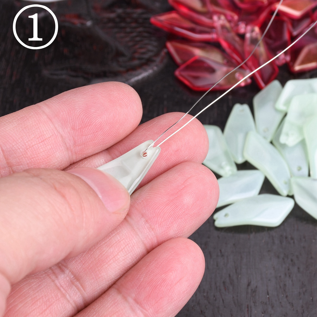 10 adet 20x10mm Petal Lampwork - Jewelry Making Drill incelemesi ve fiyatı