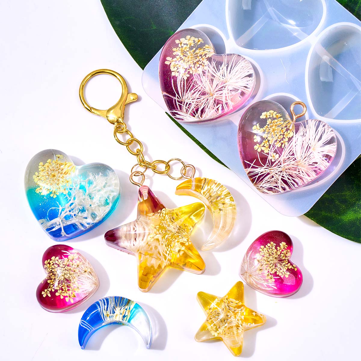 Kalp Yıldız Ay Kolye silikon k - Jewelry Making Mold incelemesi ve fiyatı