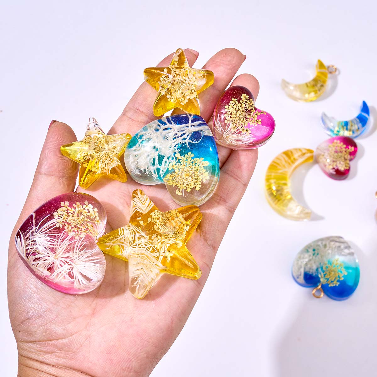 Kalp Yıldız Ay Kolye silikon k - Jewelry Making Mold incelemesi ve fiyatı