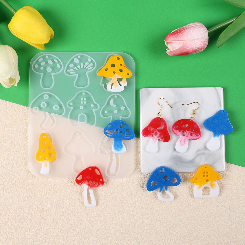 Çok Stil Mantar Küpe Kolye Del - Jewelry Making Mold incelemesi ve fiyatı