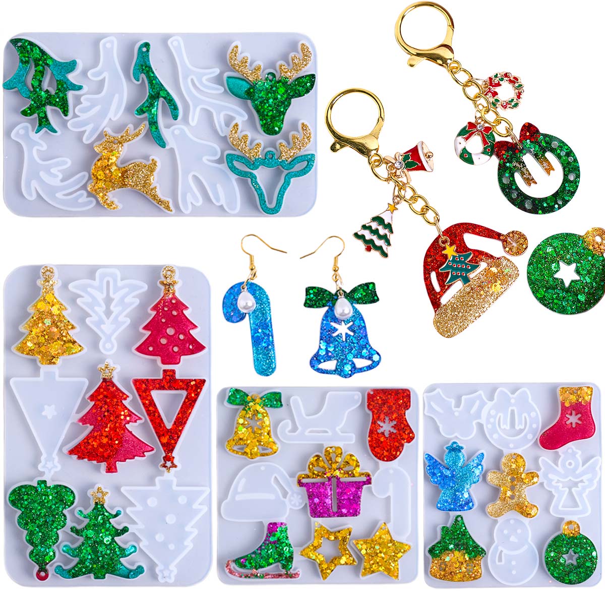 Noel Küpe Kolye silikon kalıp  - Jewelry Making Mold incelemesi ve fiyatı