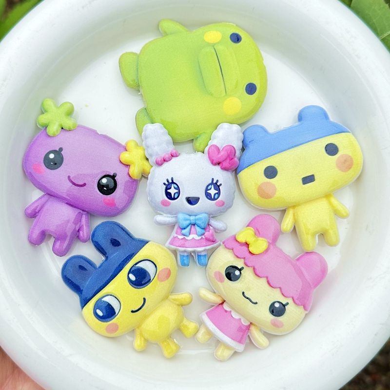 45mm Karikatür Tamagotchi çift - Jewelry Making Materials incelemesi ve fiyatı