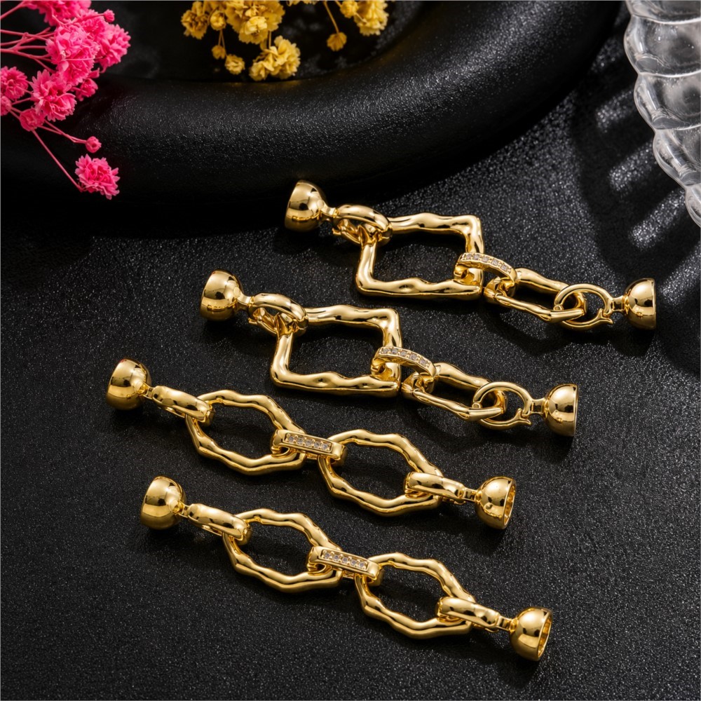 1 adet 18 k altın kaplama basi - Jewelry Making Materials incelemesi ve fiyatı