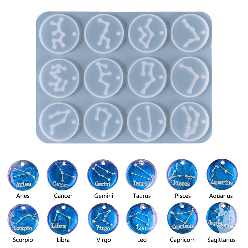 12 delik takımyıldızı kolye ka - Jewelry Making Mold incelemesi ve fiyatı